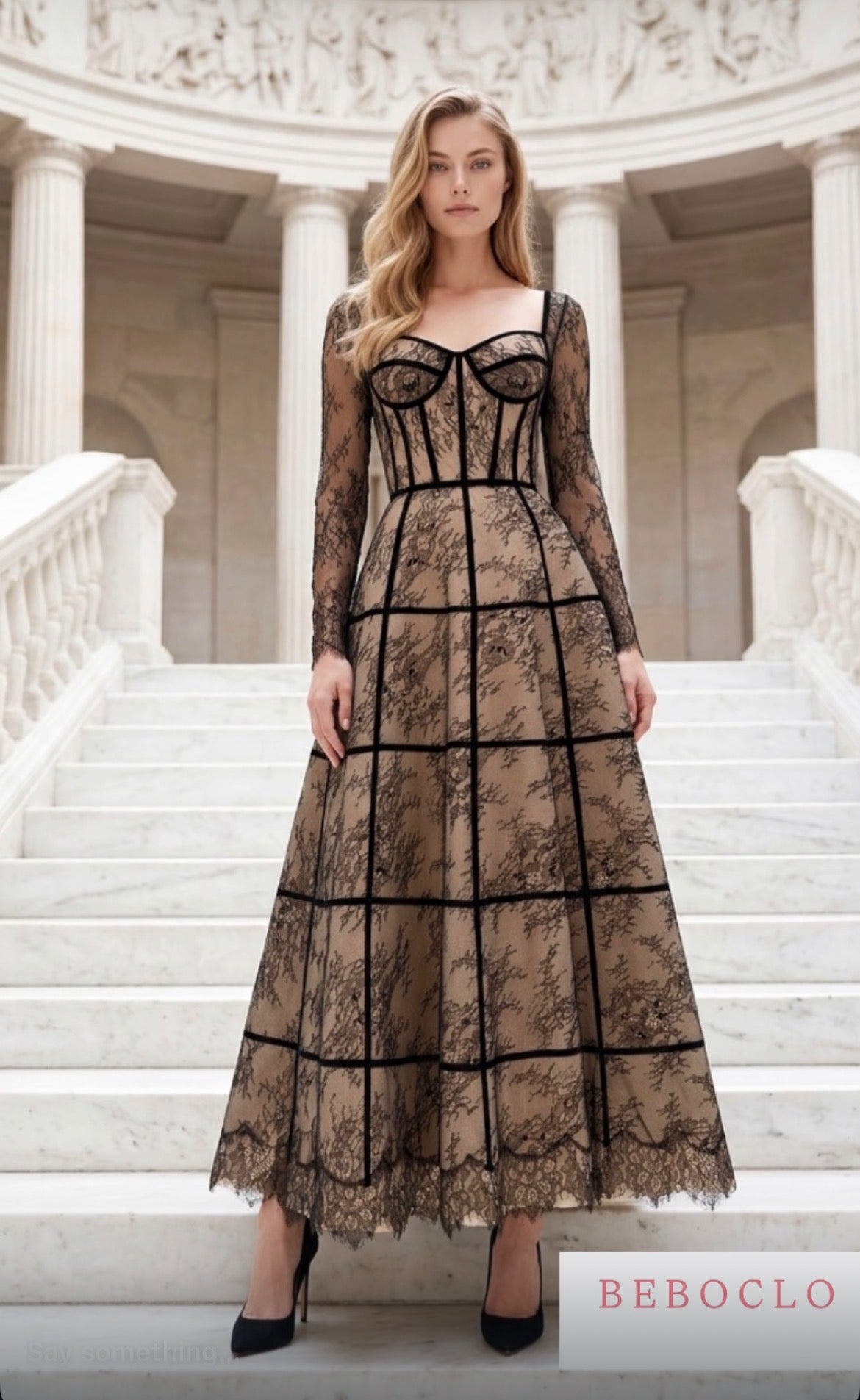 Lace corset dress