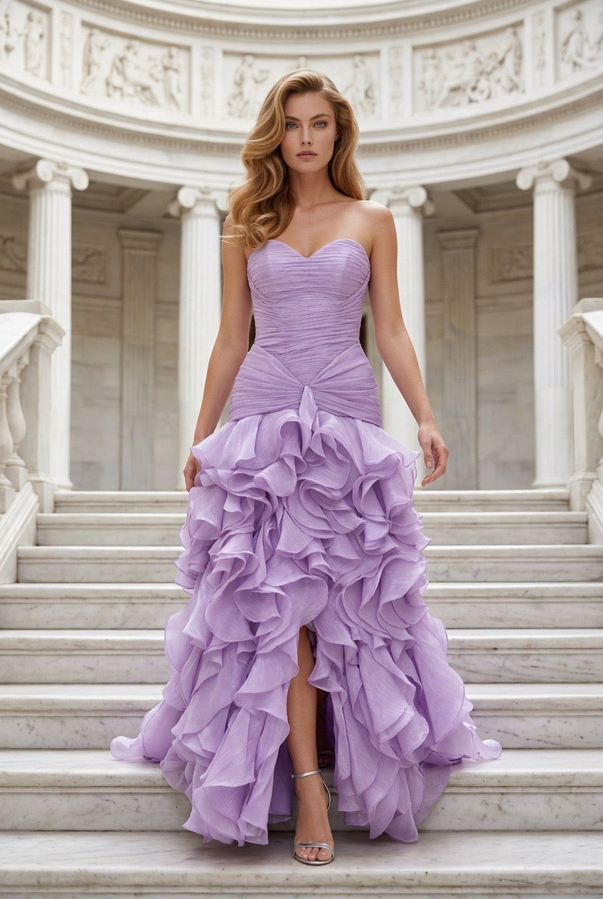 Organza ruffle