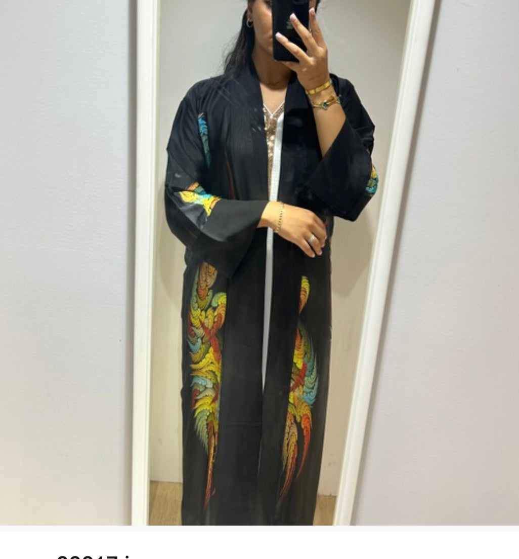 Black wings abaya