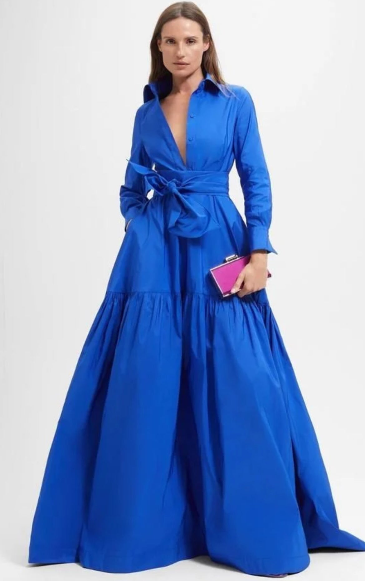 Taffeta evening gown