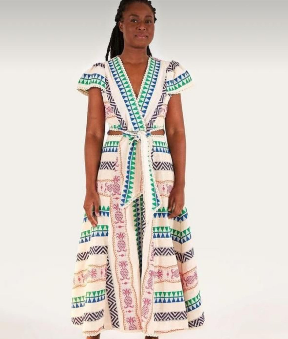 Aztec jacquard dress