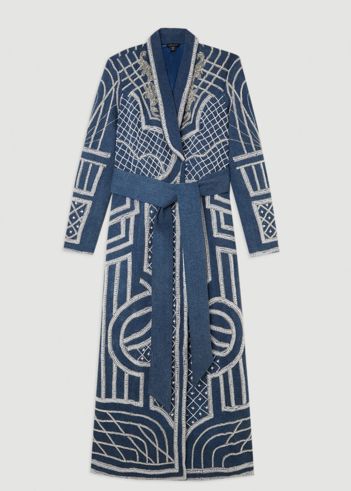 Crystal embellished blazer style dress