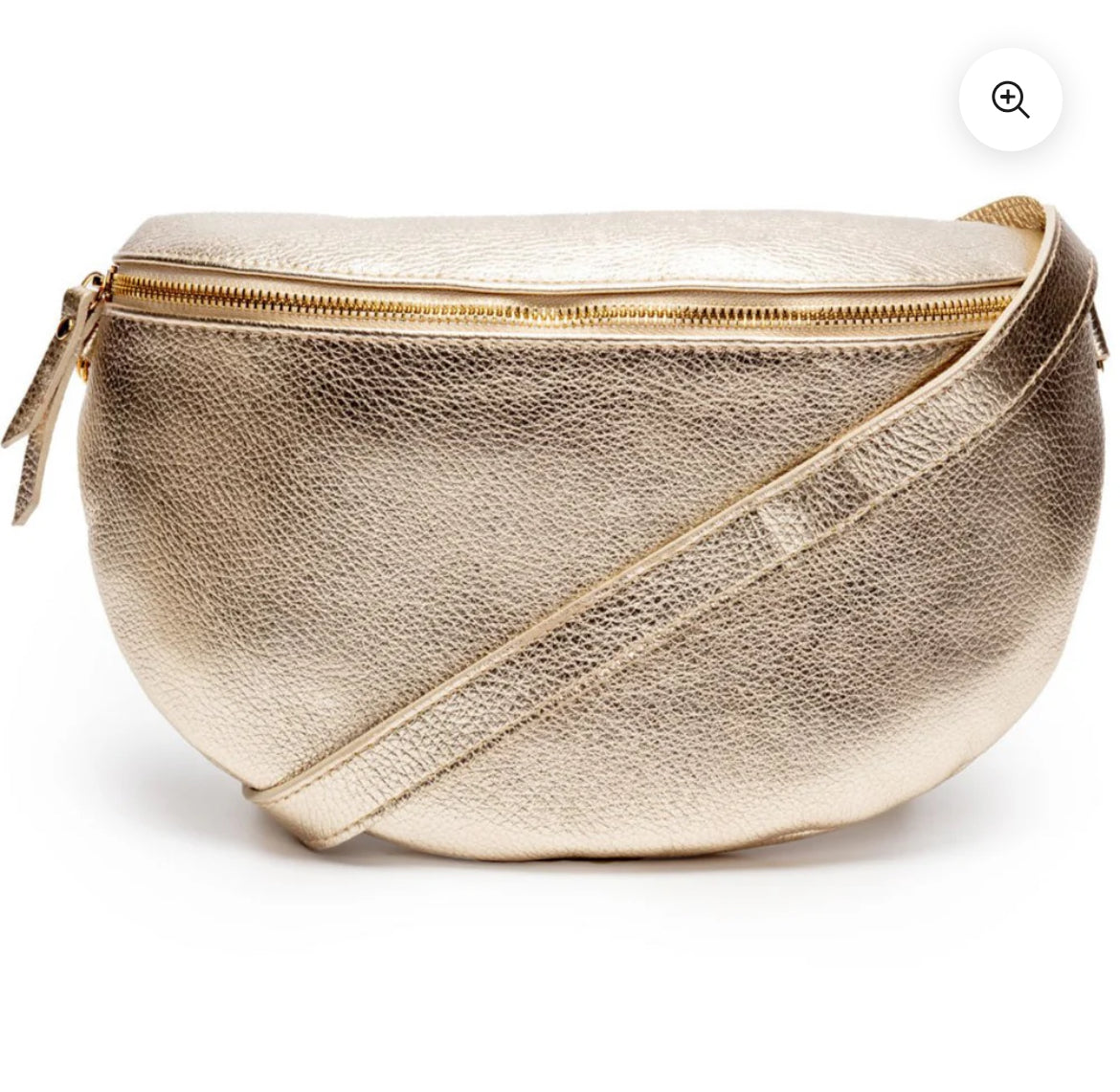 Gold oversized bumbag