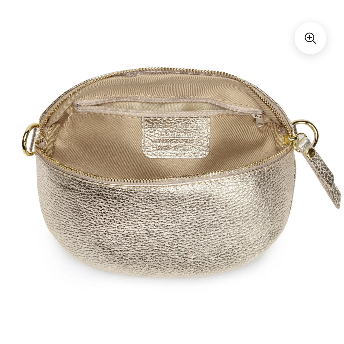 Gold oversized bumbag