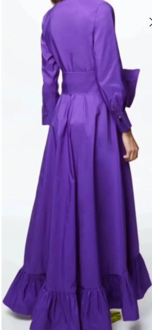 Taffeta evening gown