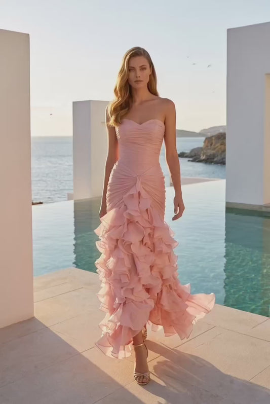 Organza ruffle