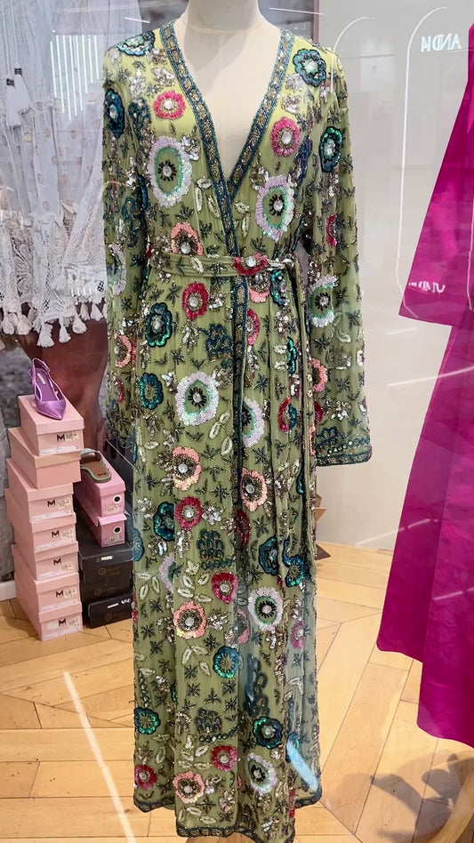 Beaded abaya